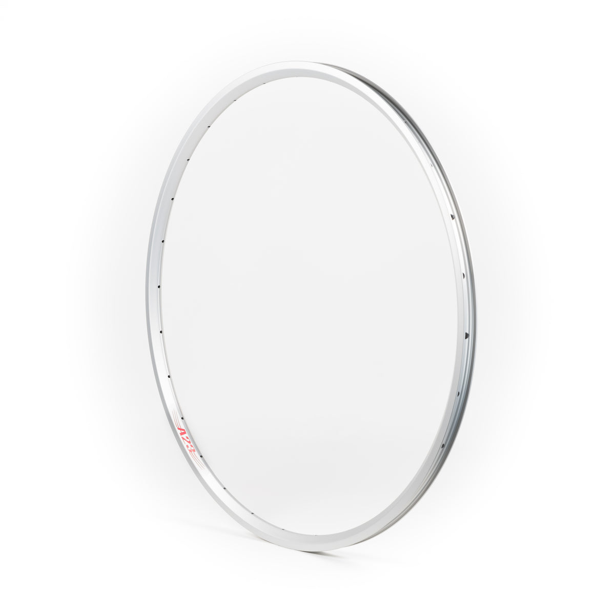 Velocity USA A23 Silver bicycle rim on a white background