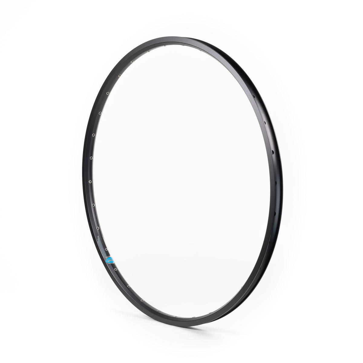 Velocity USA Atlas Black bicycle rim on a white background