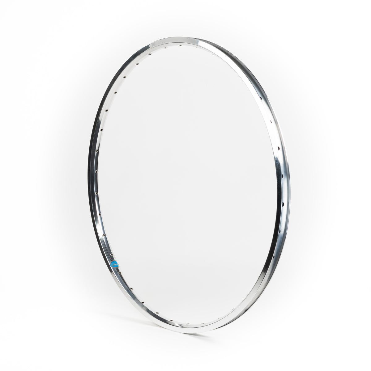 Velocity USA Atlas Polished bicycle rim on a white background