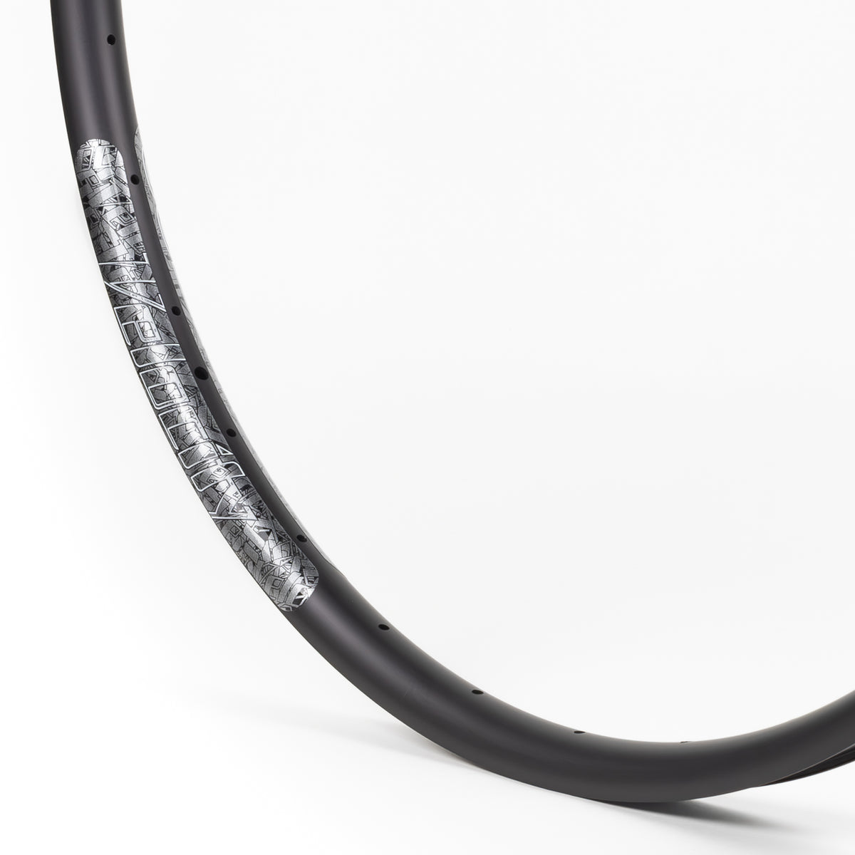 Velocity USA Blunt SS Black bicycle rim, close-up shot on a white background