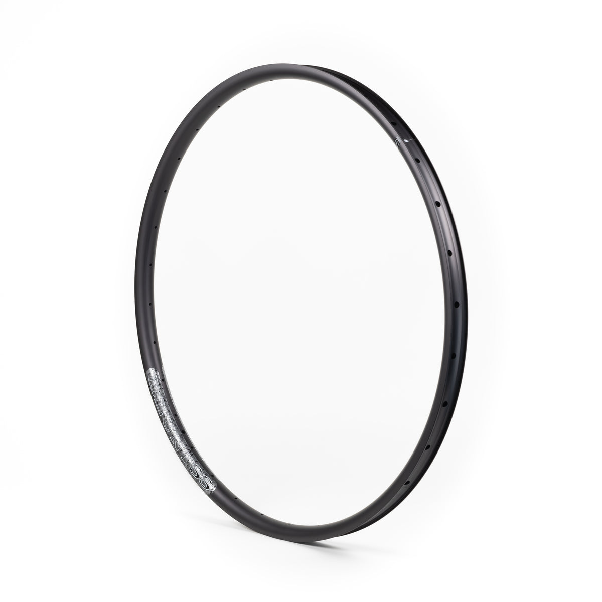 Velocity USA Blunt SS Black bicycle rim on a white background
