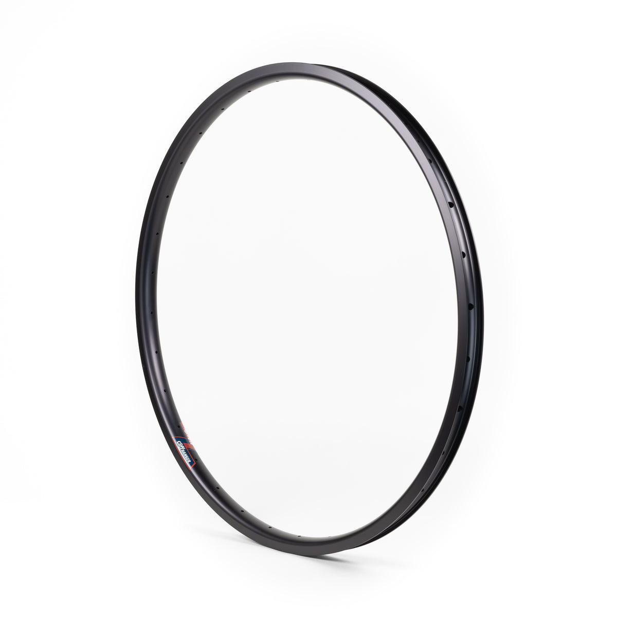 Velocity USA Cliffhanger Black bicycle rim on a white background