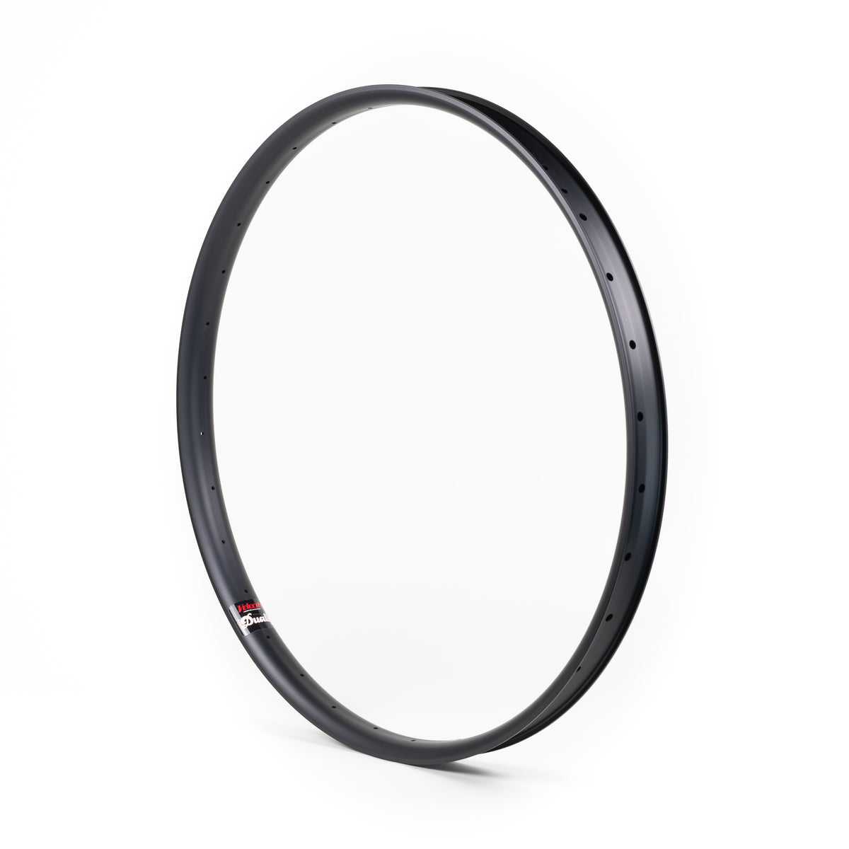 Velocity USA Dually Black bicycle rim on a white background