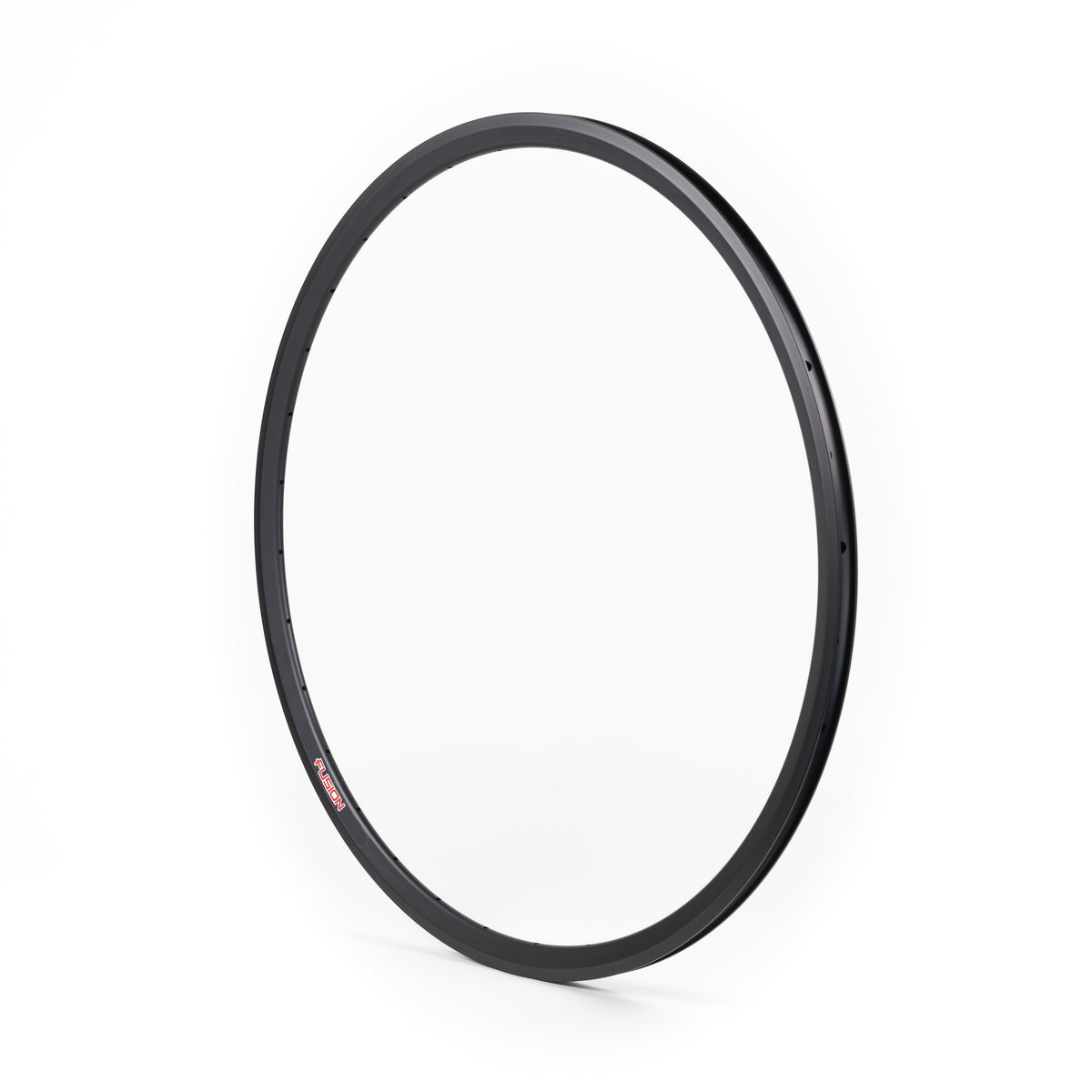 Velocity USA Fusion Black bicycle rim on a white background