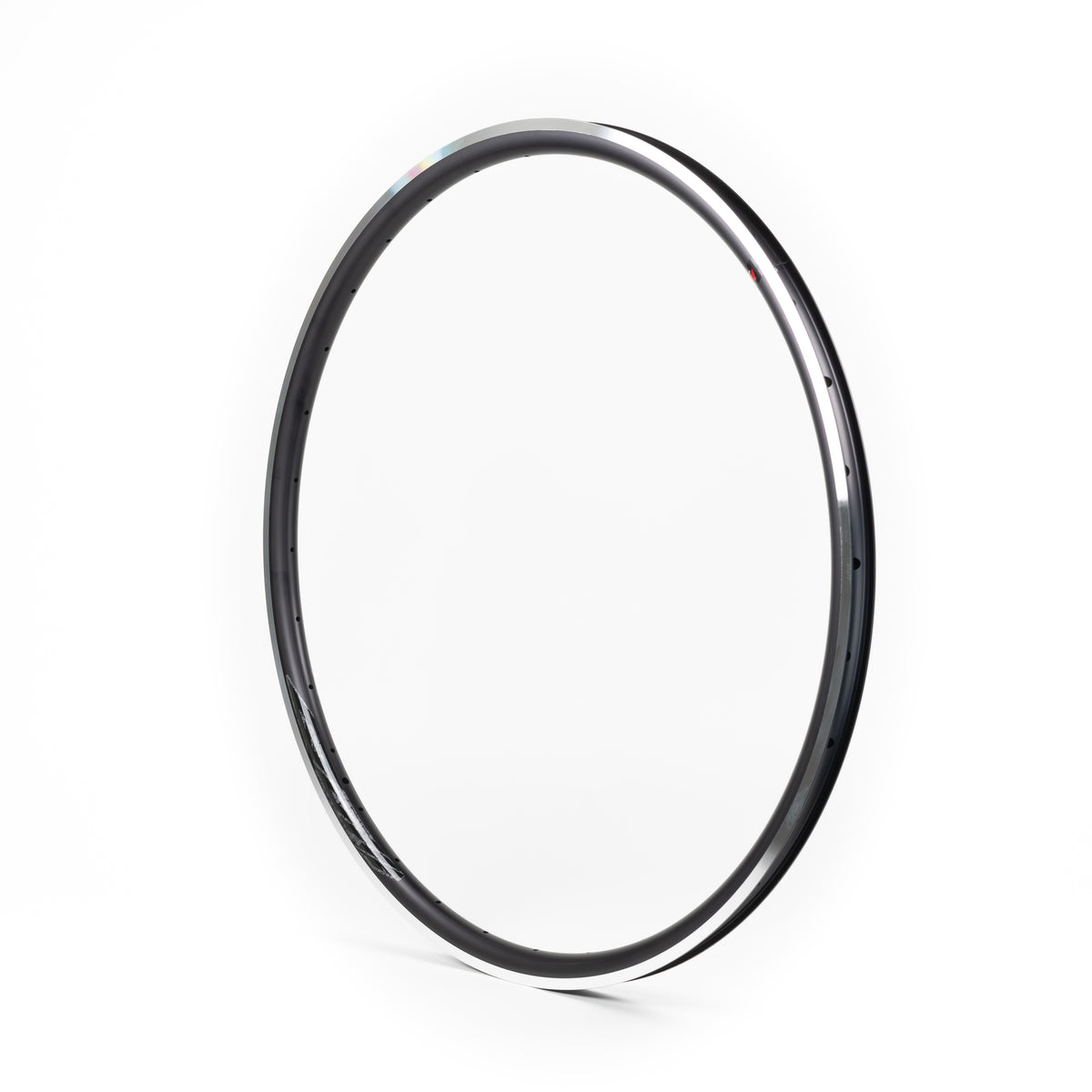 Velocity USA Quill Black Machined Sidewall bicycle rim on a white background