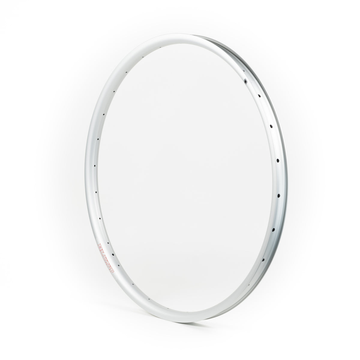 Velocity USA Blunt 35 Silver bicycle rim on a white background