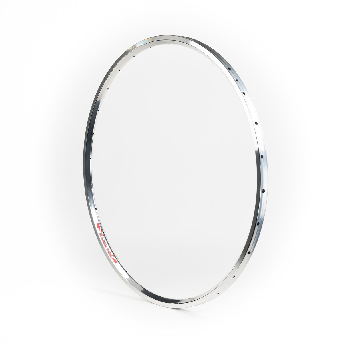 Velocity USA Major Tom Polished Machined Sidewall bicycle rim on a white background