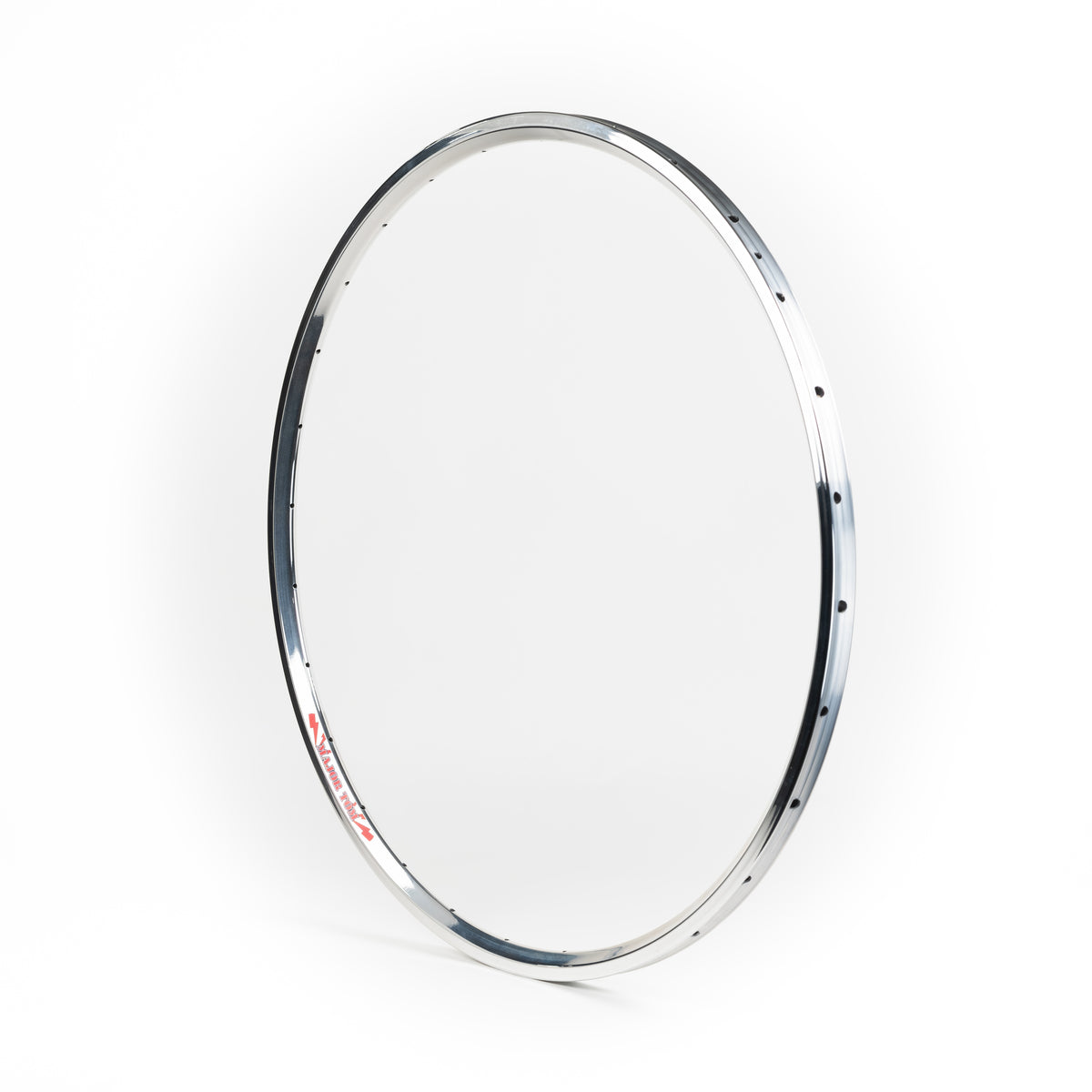 Velocity USA Major Tom Polished bicycle rim on a white background