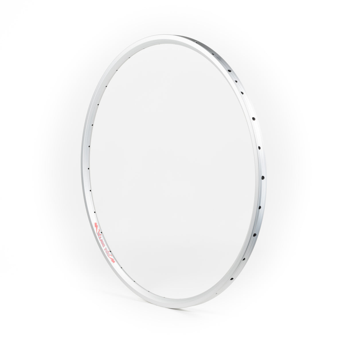 Velocity USA Major Tom Silver bicycle rim on a white background